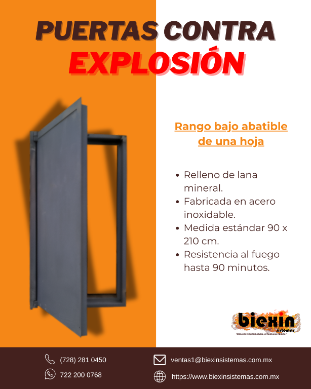 Puertas contra Explosión. en Metepec - Imagen 2