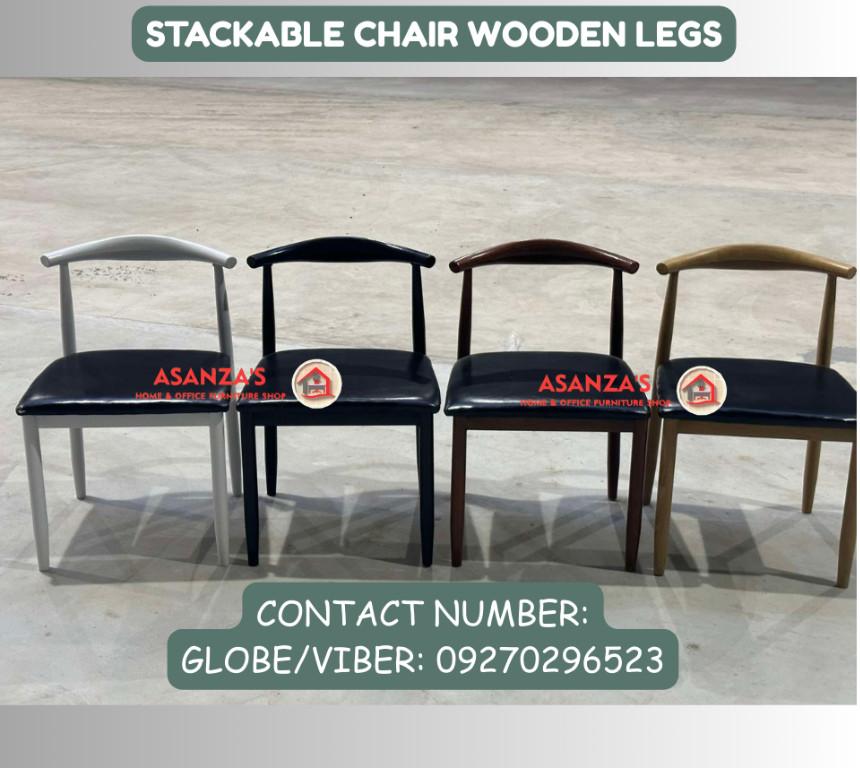 STACKABLE CHAIR WOODEN LEGS in Philippines - Image 5