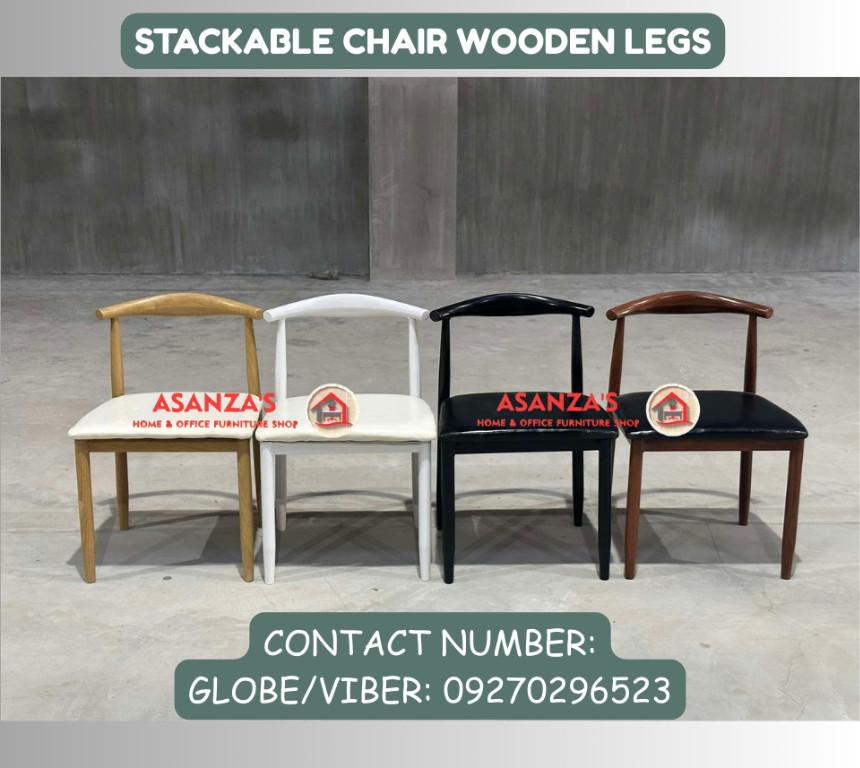 STACKABLE CHAIR WOODEN LEGS in Philippines - Image 6