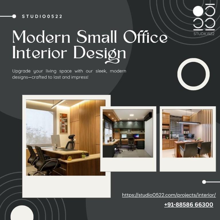 Studio0522 – Modern Small Office Interior Design for Maximum Eff in Hasanganj - Image 1