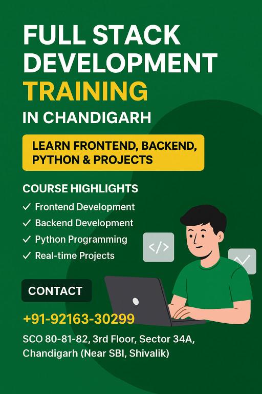 Python Full Stack Developer Training with Real-Time Projects in Mohali - Image 1