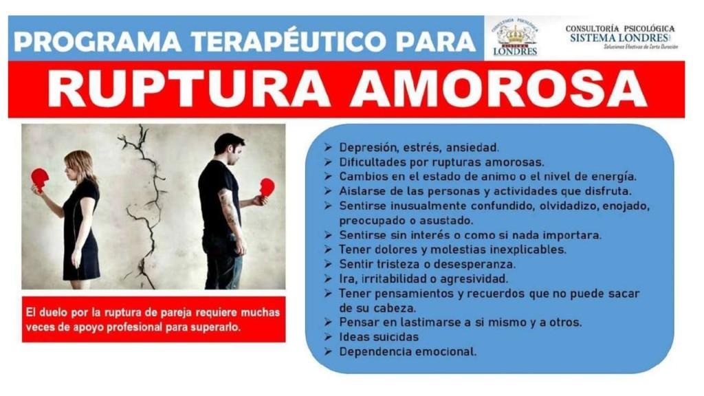 PROGRAMA TERAPÉUTICO PARA RUPTURA AMOROSA en Perú - Imagen 1