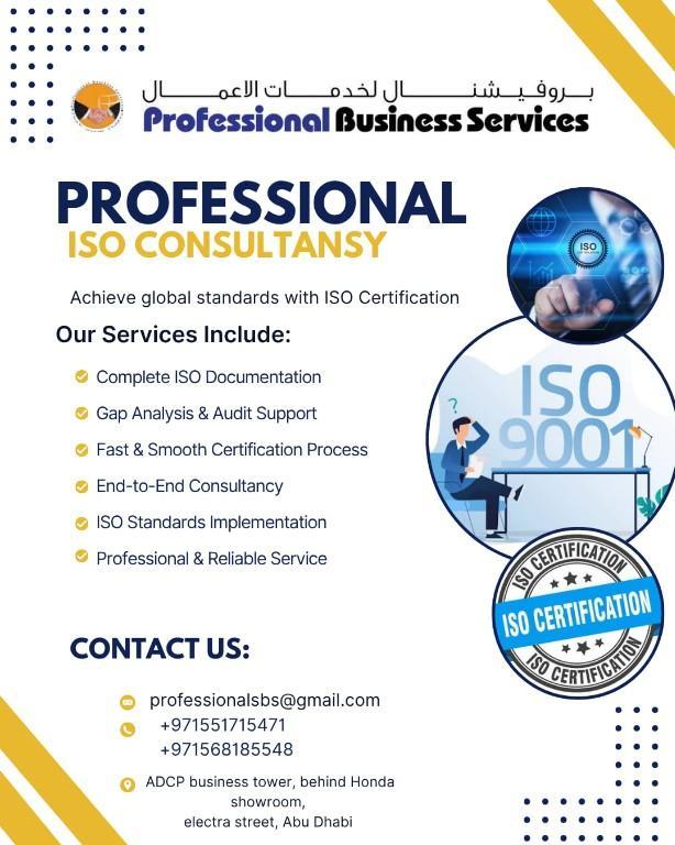 PROFESSIONAL ISO CONSULTANCY in United Arab Emirates - Image 1