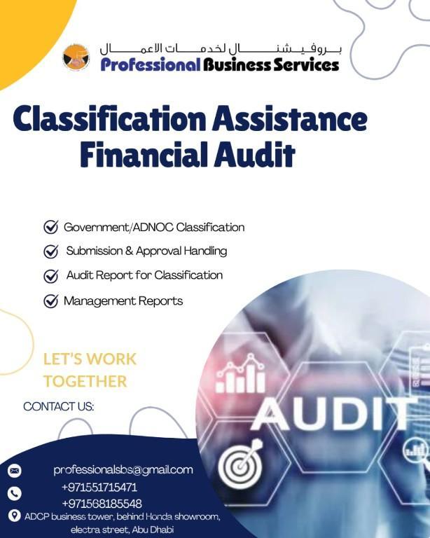 CLASSIFICATION ASSISTANCE FINANCIAL AUDIT in United Arab Emirates - Image 1