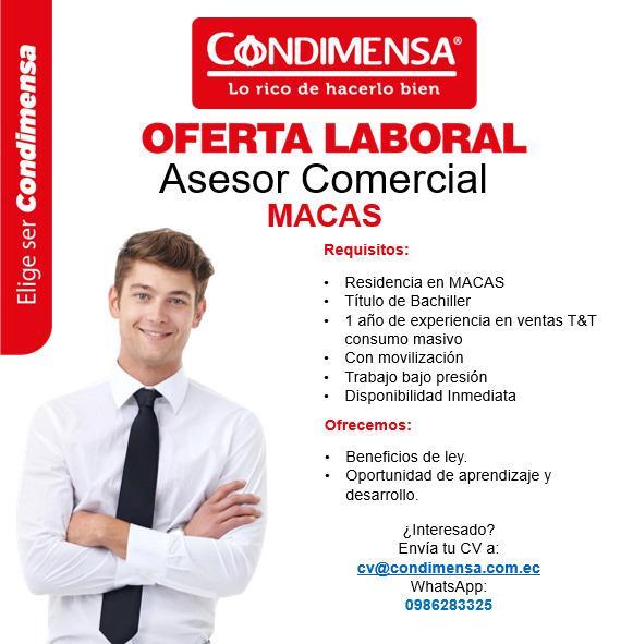 ASESOR DE VENTAS CONSUMO MASIVO en Quito - Imagen 2