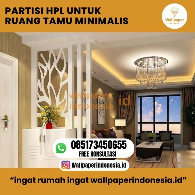 PARTISI HPL UNTUK RUANG TAMU MINIMALIS in Indonesia - Image 1
