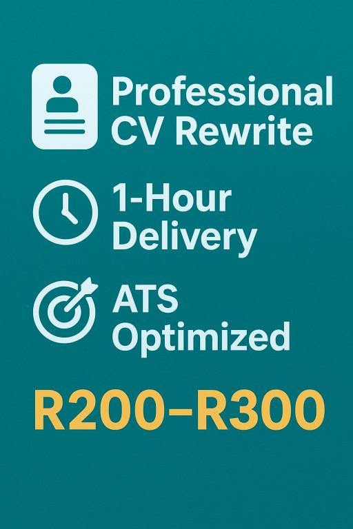 Professional CV Writer – Fast Delivery (From R150) in Randburg - Image 1