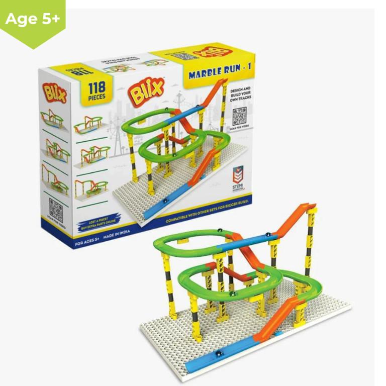 BLIX MARBLE RUN 2 | STEM TOYS FOR KIDS in India - Image 1