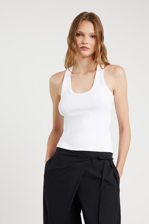 Ode Codi Racer Tank Bright White in Waitakere - Image 1