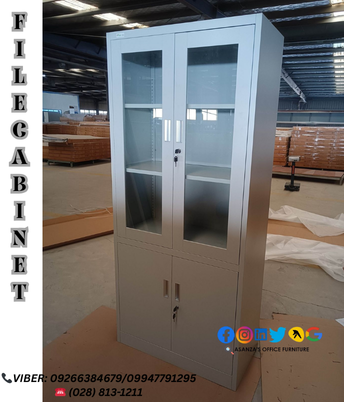 FILE CABINET W/SWING AND GLASS DOOR in Philippines - Image 1