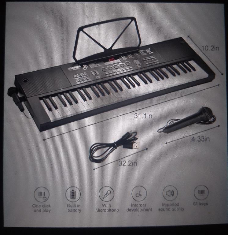Piano con micrófono en la República Dominicana - Imagen 1