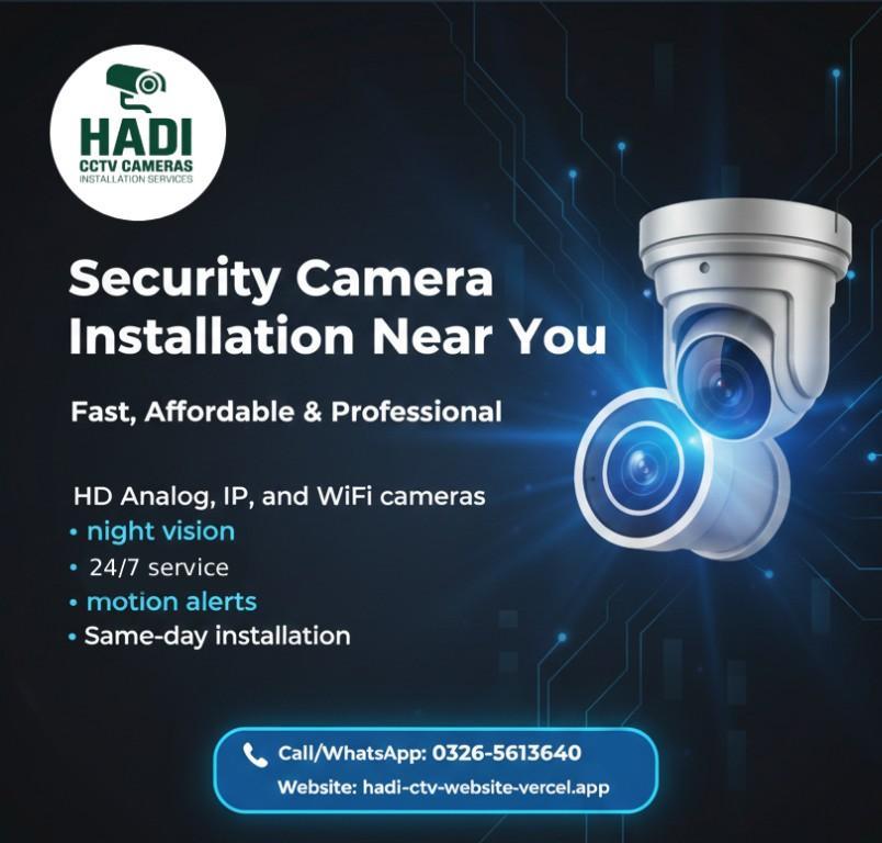 Security Camera Installation Near You in Rawalpindi - Image 1
