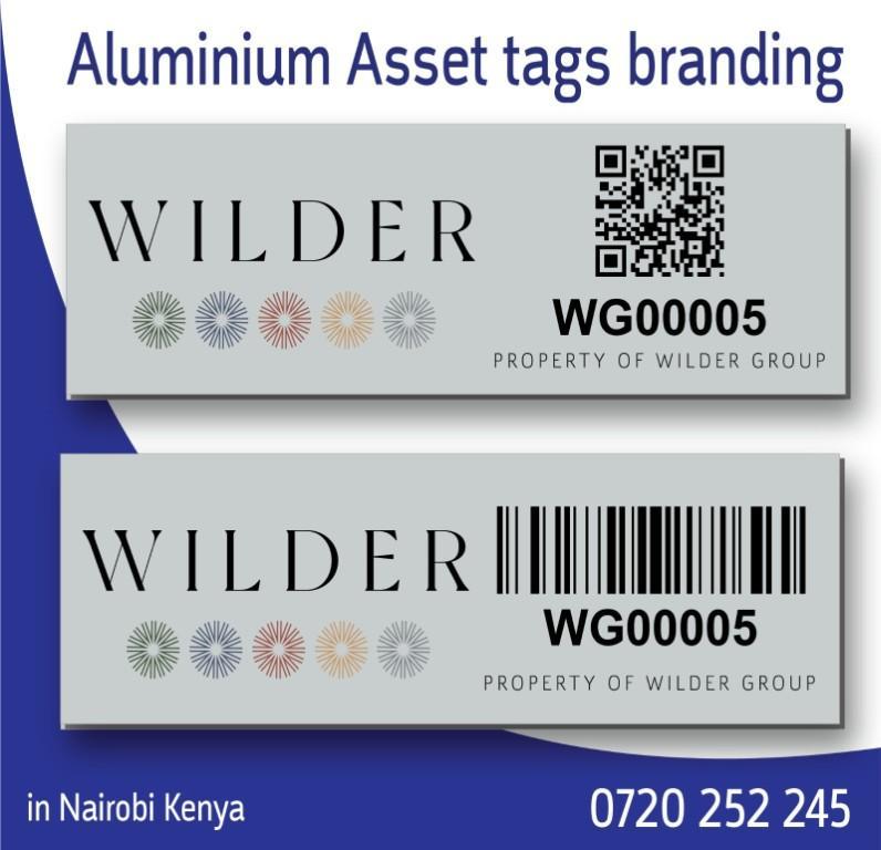 Acetone Activated Adhesive Barcode/QR Code Asset Tags in Kenya - Image 1