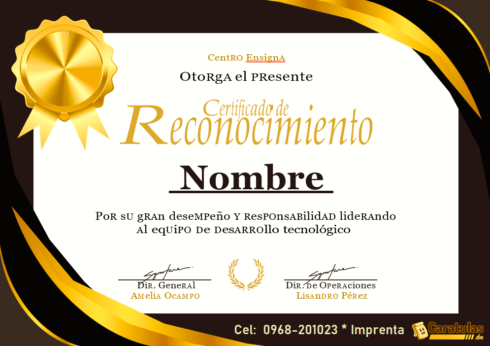 Diplomas Impresos Colores en Ecuador - Imagen 1