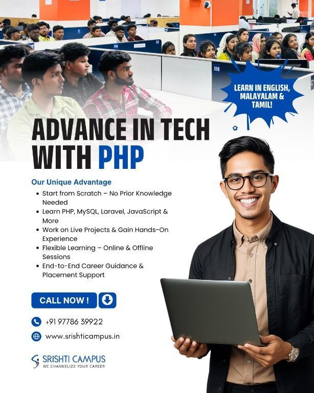 Master Web Development with Expert PHP Training in Thiruvananthapuram - Image 1