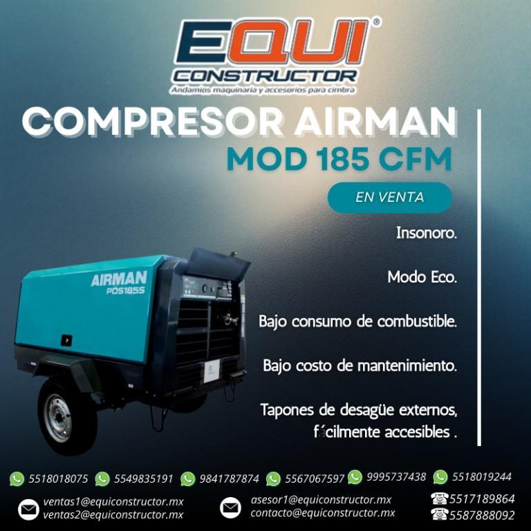 Compresor marca AIRMAN MOD 185 cfm en Heroica Matamoros - Imagen 1
