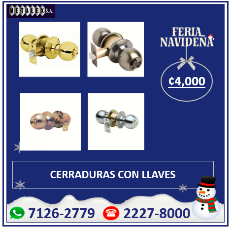 CERRADURA CON LLAVE en Vázquez de Coronado - Imagen 1