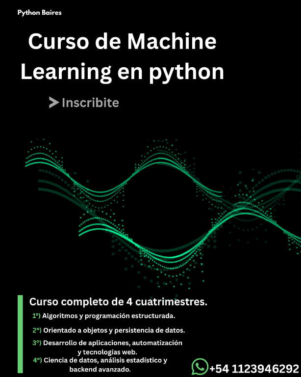 Curso de Machine Learning en Python en Ciudad Celina - Imagen 1