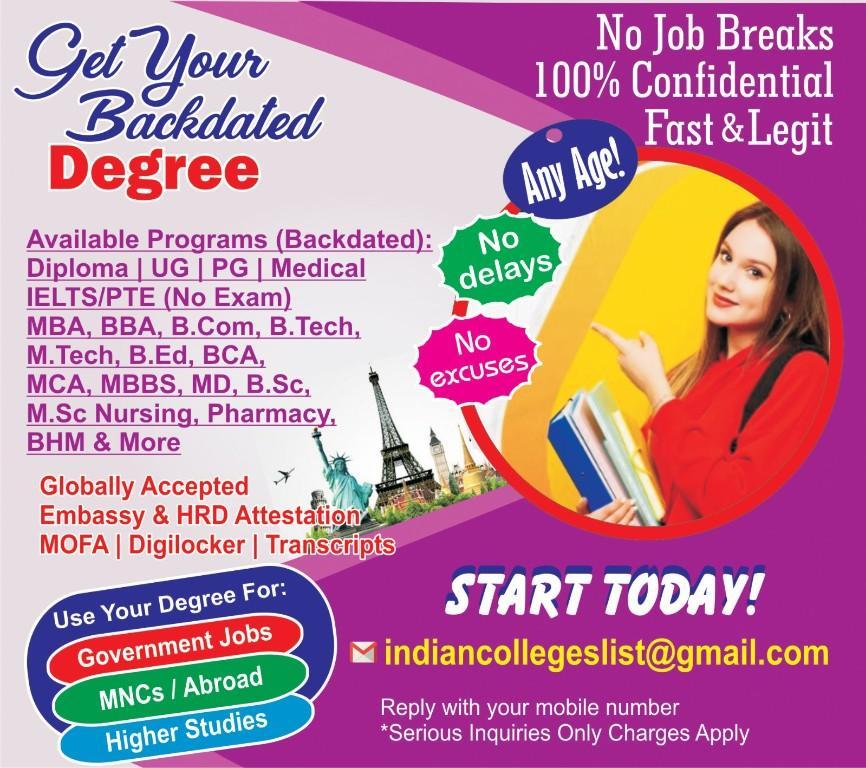 Backdated Degrees for Working Professionals – No Age Limit, in Viman Nagar - Image 2