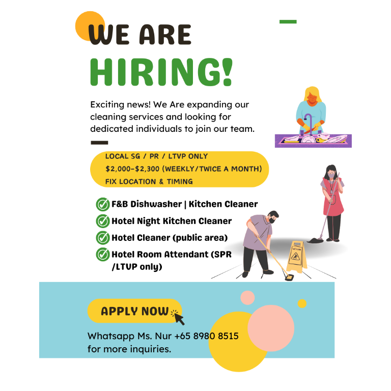HOTEL CLEANING CREW | SENTOSA in Bedok - Image 1
