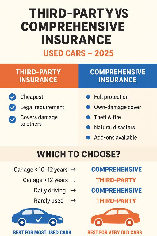 Used Car Insurance Guide – Third-Party vs Comprehensive (2025) in Gurgaon - Image 1