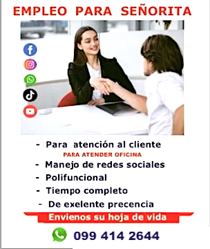 SE NESECITA SEÑORITA en Quito - Imagen 1