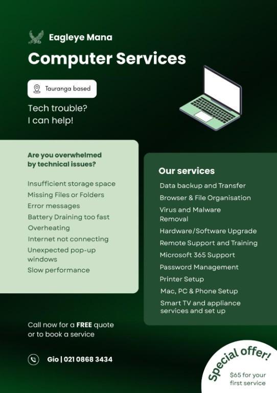 Professional computer services in Mount Maunganui - Image 1