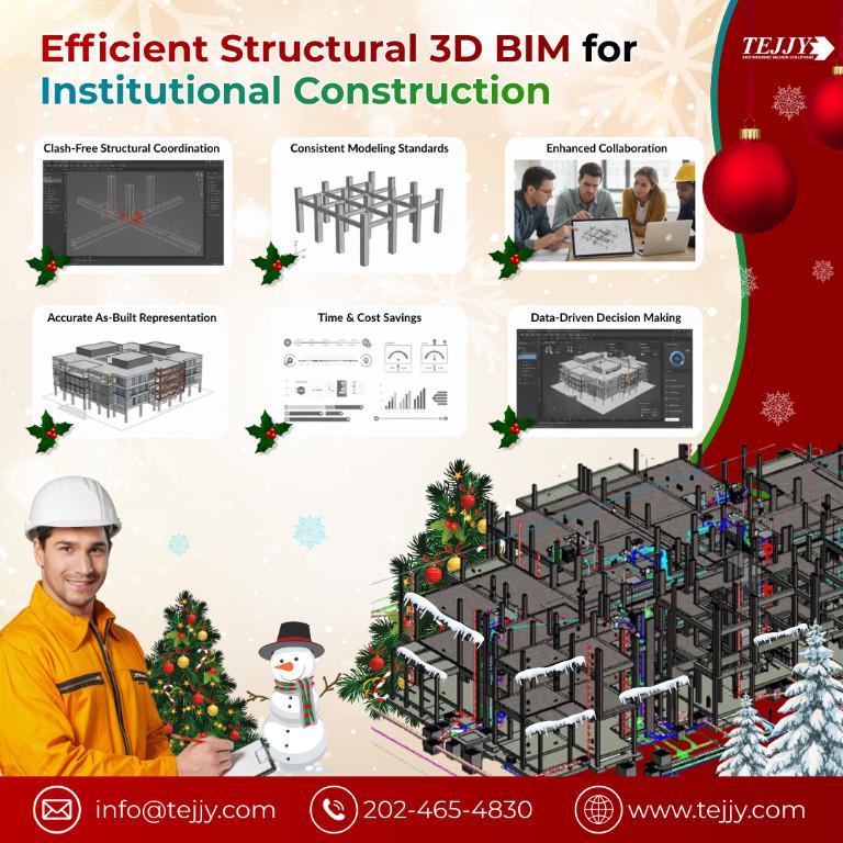 Fix Data Issues in Institutional Projects with Structural 3D BIM in Gaithersburg - Image 1