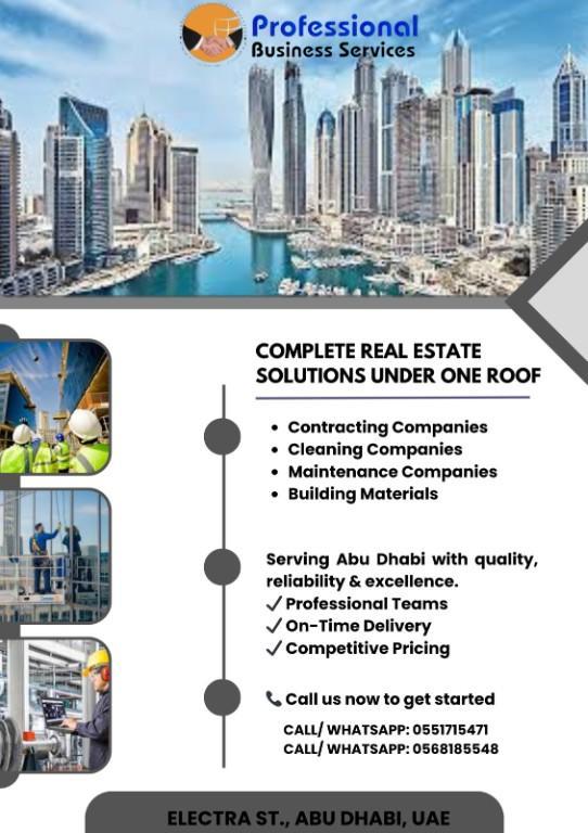 COMPLETE REAL ESTATE SOLUTIONS UNDER ONE ROOF in Abu Dhabi - Image 1