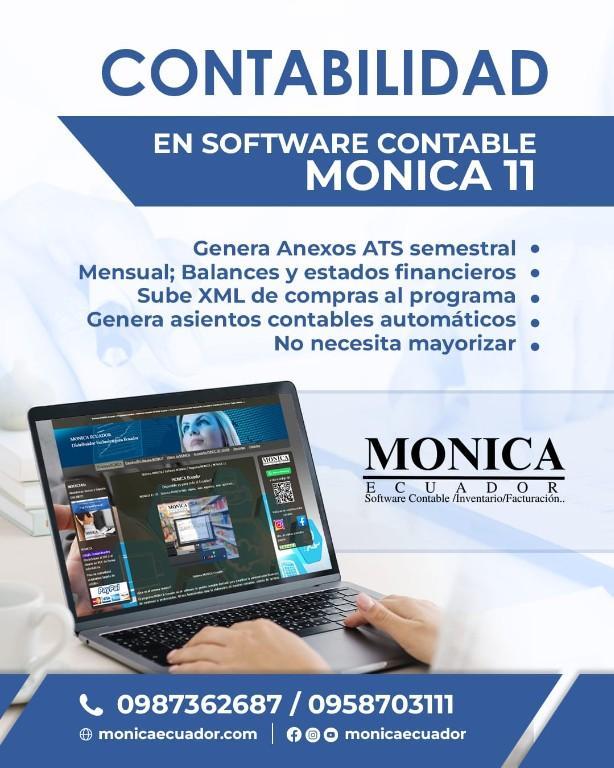 PROGRAMA CONTABLE MONICA CON FACTURACIÓN ELECTRONICA en Quito - Imagen 2