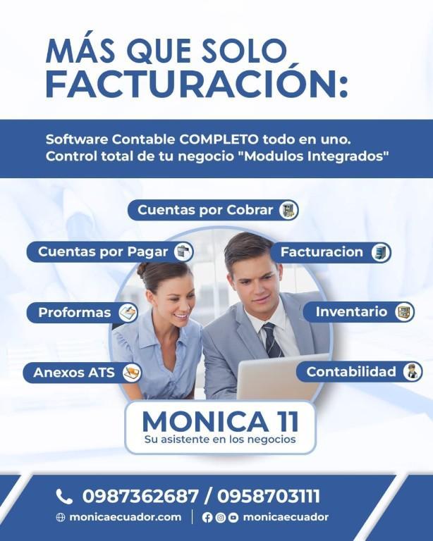 PROGRAMA CONTABLE MONICA CON FACTURACIÓN ELECTRONICA en Quito - Imagen 3