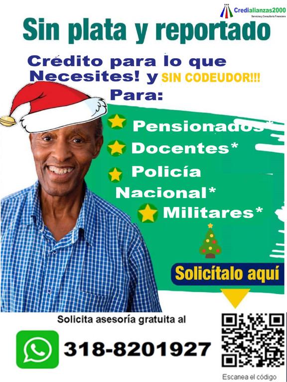 Préstamos a PENSIONADOS, FONDOS PRIVADOS, DOCENTES SECTOR PUBLIC en Colombia - Imagen 1