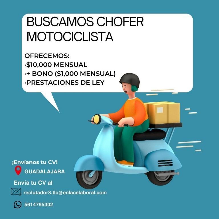CHOFER MOTOCICLISTA BUSCAMOSS en México - Imagen 1
