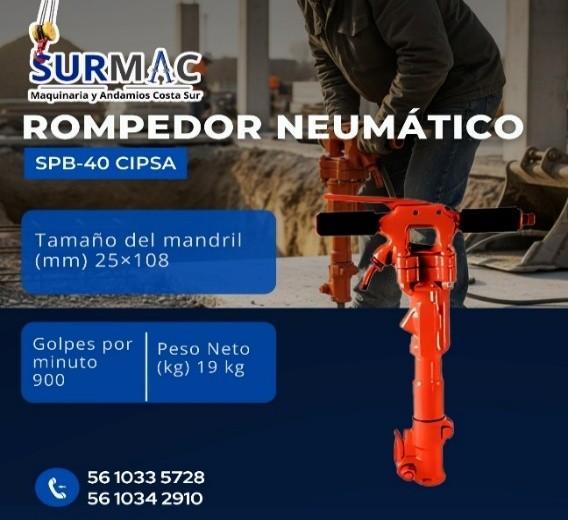 Venta de Rompedor Neumático SPB-40 CIPSA en México - Imagen 1