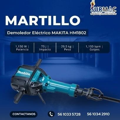 MARTILLO DEMOLEDOR ELÉCTRICO MAKITA HM1802 EN QUINTANA ROO en Tulum - Imagen 1