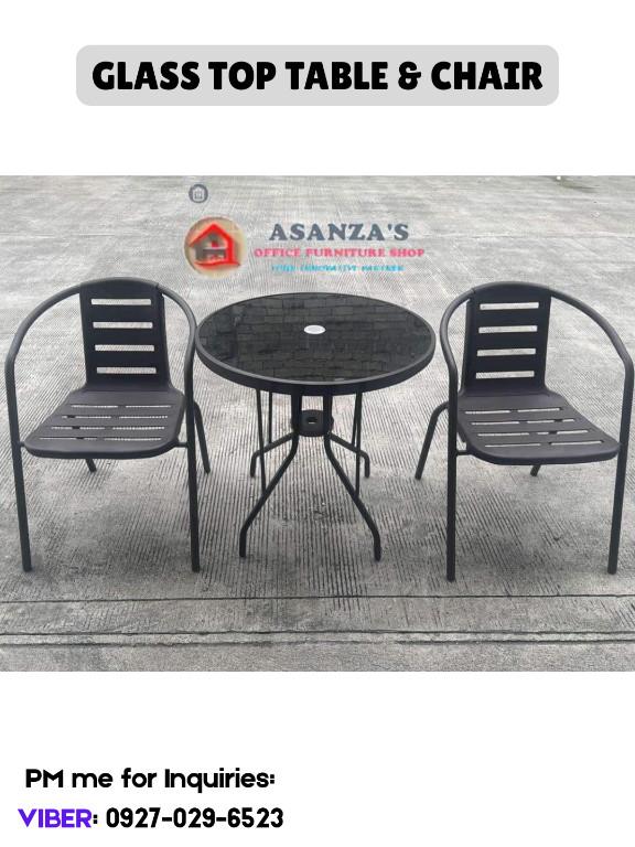 OUTDOOR GLASS TOP | OUTDOOR CHAIR in Philippines - Image 2