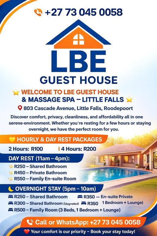 ACCOMMODATION AT AFFORDABLE RATES IN ROODEPOORT R100 in South Africa - Image 1