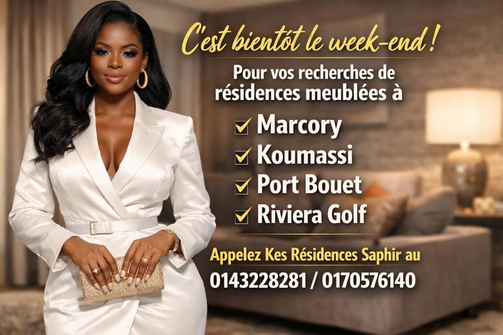 RESIDENCE MEUBLEE A LOUER en Côte d’Ivoire - Photo 1