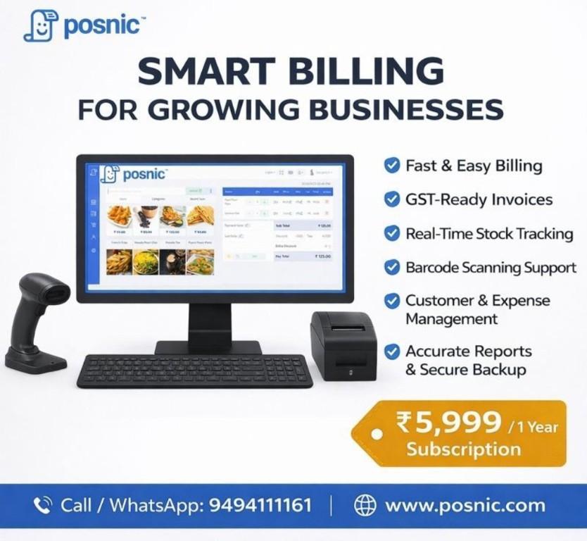 Reduce Errors & Save Time with POSNIC Software in Madhavaram - Image 1
