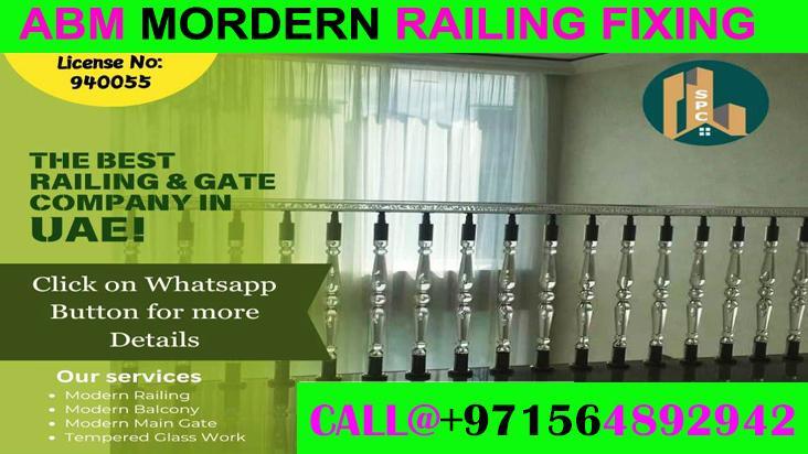 Modern Balcony Railing Fixing Contractor Ajman Dubai Sharjah in United Arab Emirates - Image 1