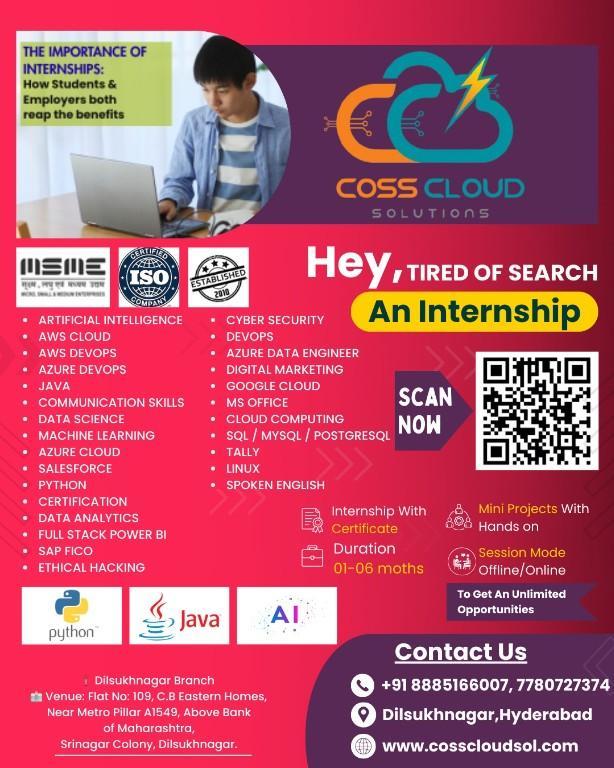 Software Internship in Trimulgherry - Image 1