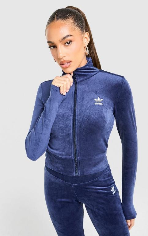 Essential slim Velour track Top in Dreieich - Bild 1