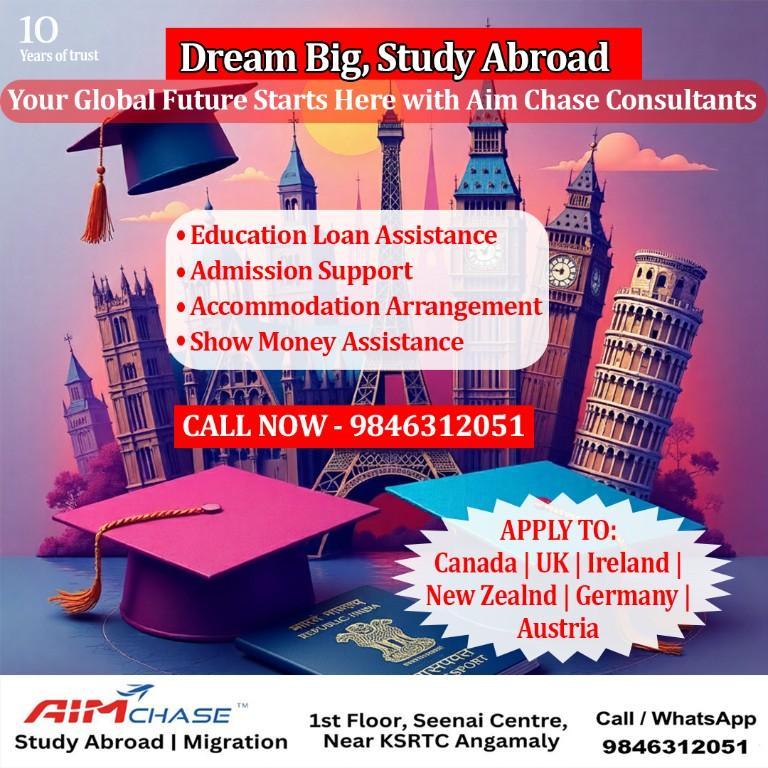 STUDY ABROAD WITH AIM CHASE CONSULTANT in Angamāli - Image 1