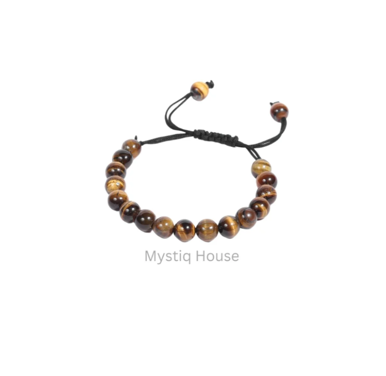 Tiger Eye Adjustable Bracelet in India - Image 2