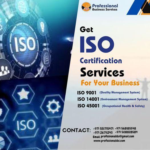GET ISO CERTIFICATION SERVICES FOR YOUR BUSINESS. CONTACT US NOW in Abu Dhabi - Image 1
