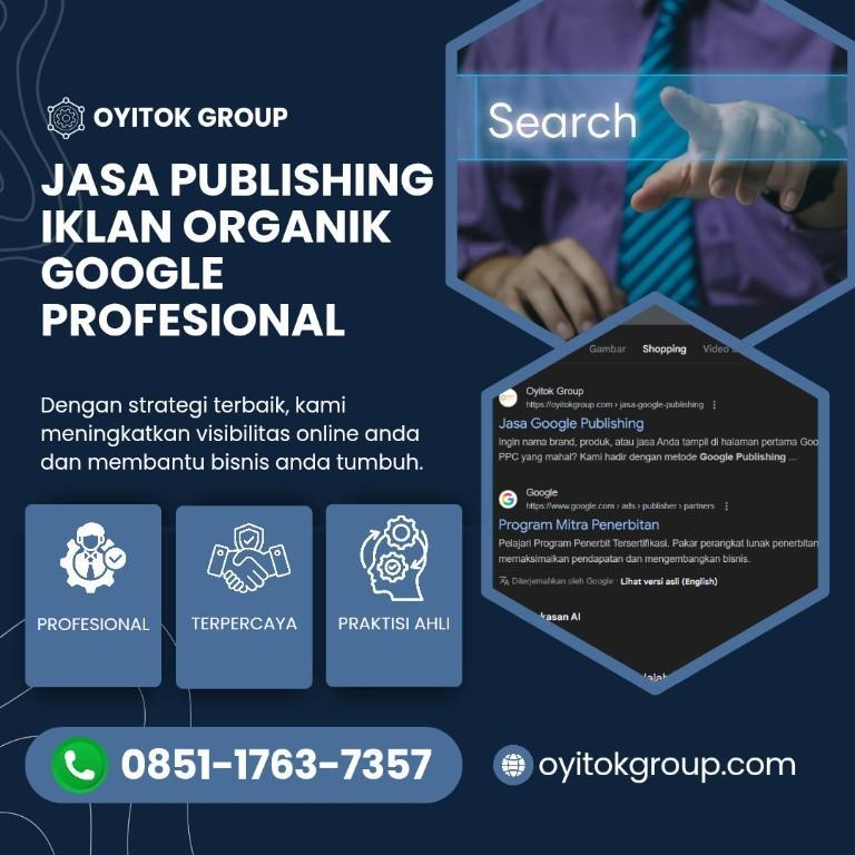 JASA PUBLISHING IKLAN ORGANIK GOOGLE PROFESIONAL in Indonesia - Image 1