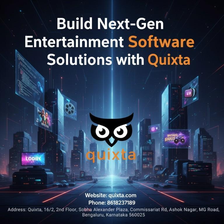 Build Next-Gen Entertainment Software Solutions with Quixta in Kasturba Road - Image 1