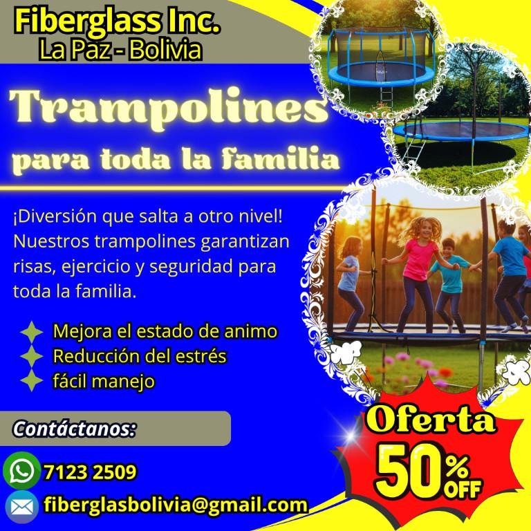 Un salto, mil sonrisas en nuestros trampolines en Trinidad - Imagen 1