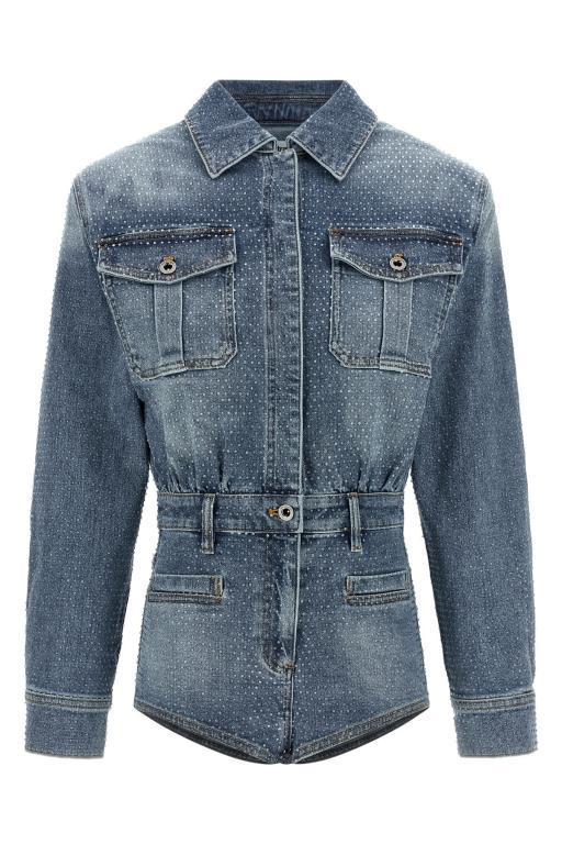 SELF PORTRAIT 'Rhinestone Denim' Jumpsuit in Kitchener - Image 1
