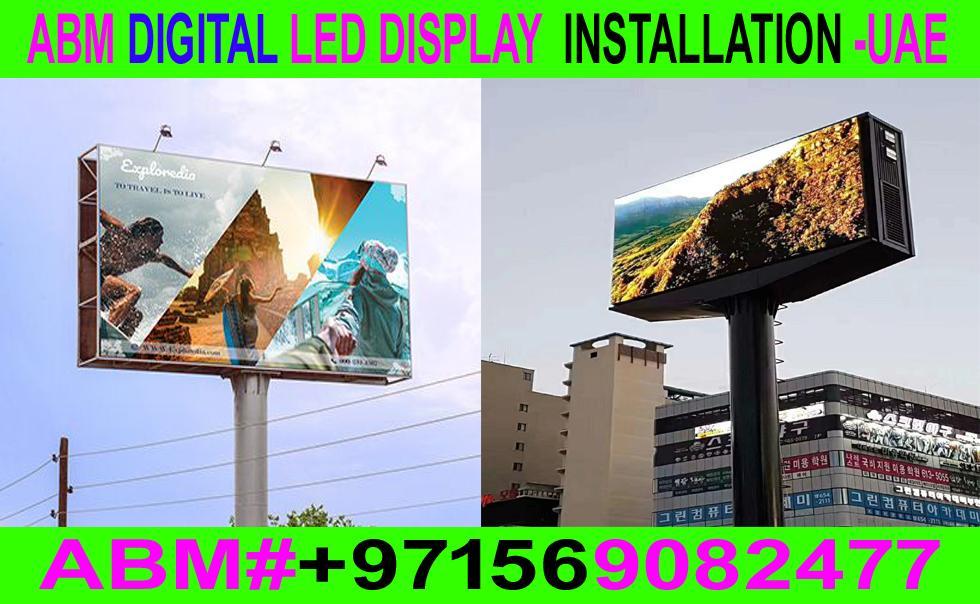 Digital LED Screen Signboard installation work in ajman sharjah in Ajman - Image 1